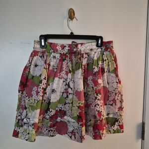 Old Navy Floral Circle Skirt in Pink, Green & White